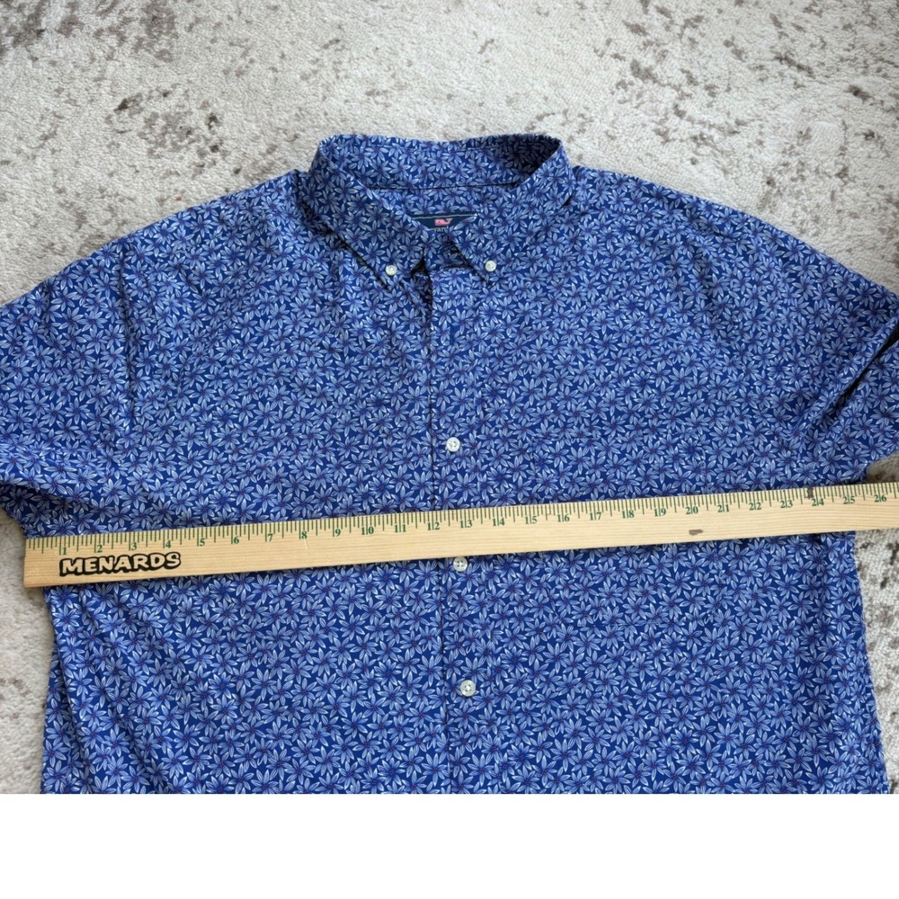 Vineyard Vines Blue Short-Sleeve Button-Down Shirt - Picture 3 of 5